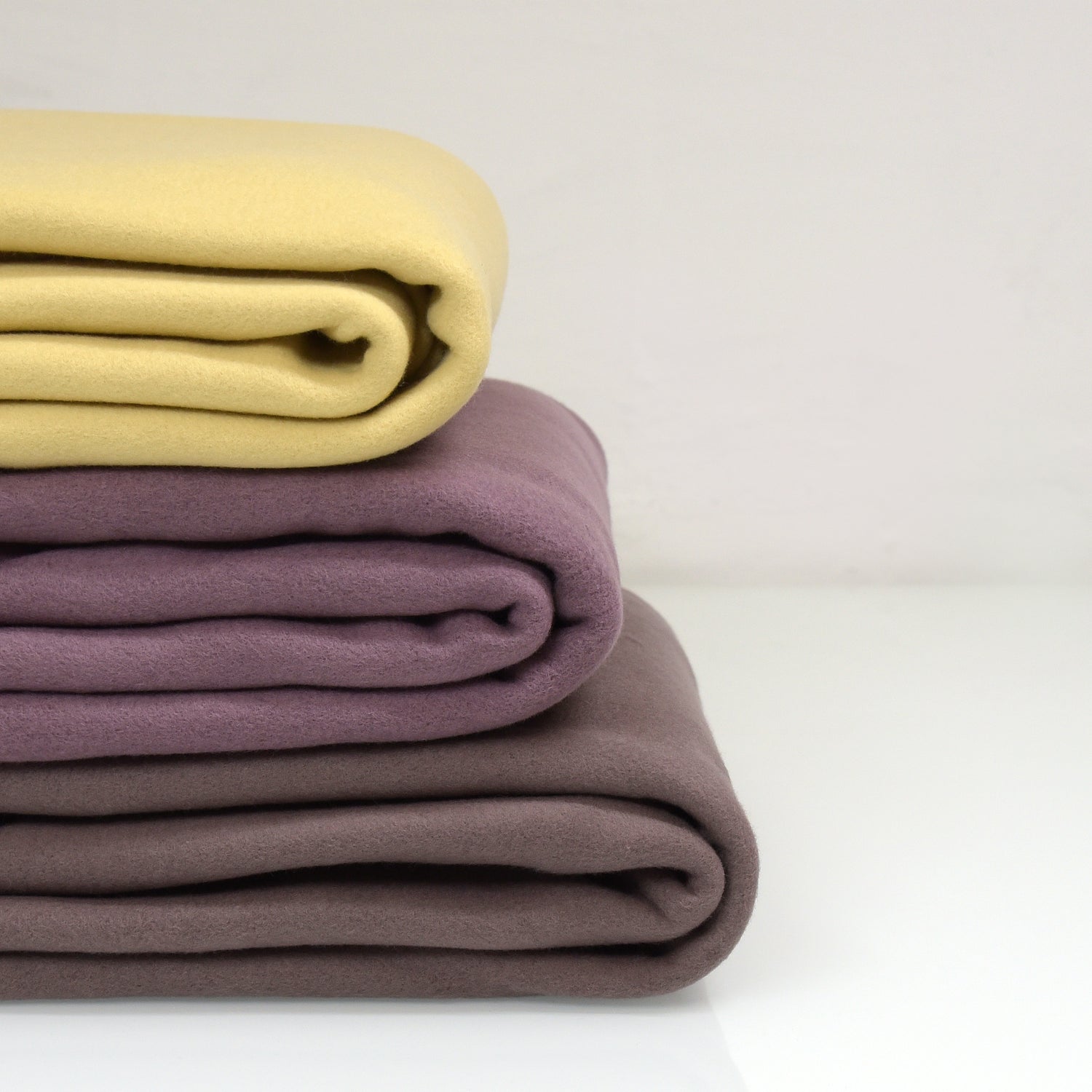 0,5m Bio-Baumwollfleece dusty brown