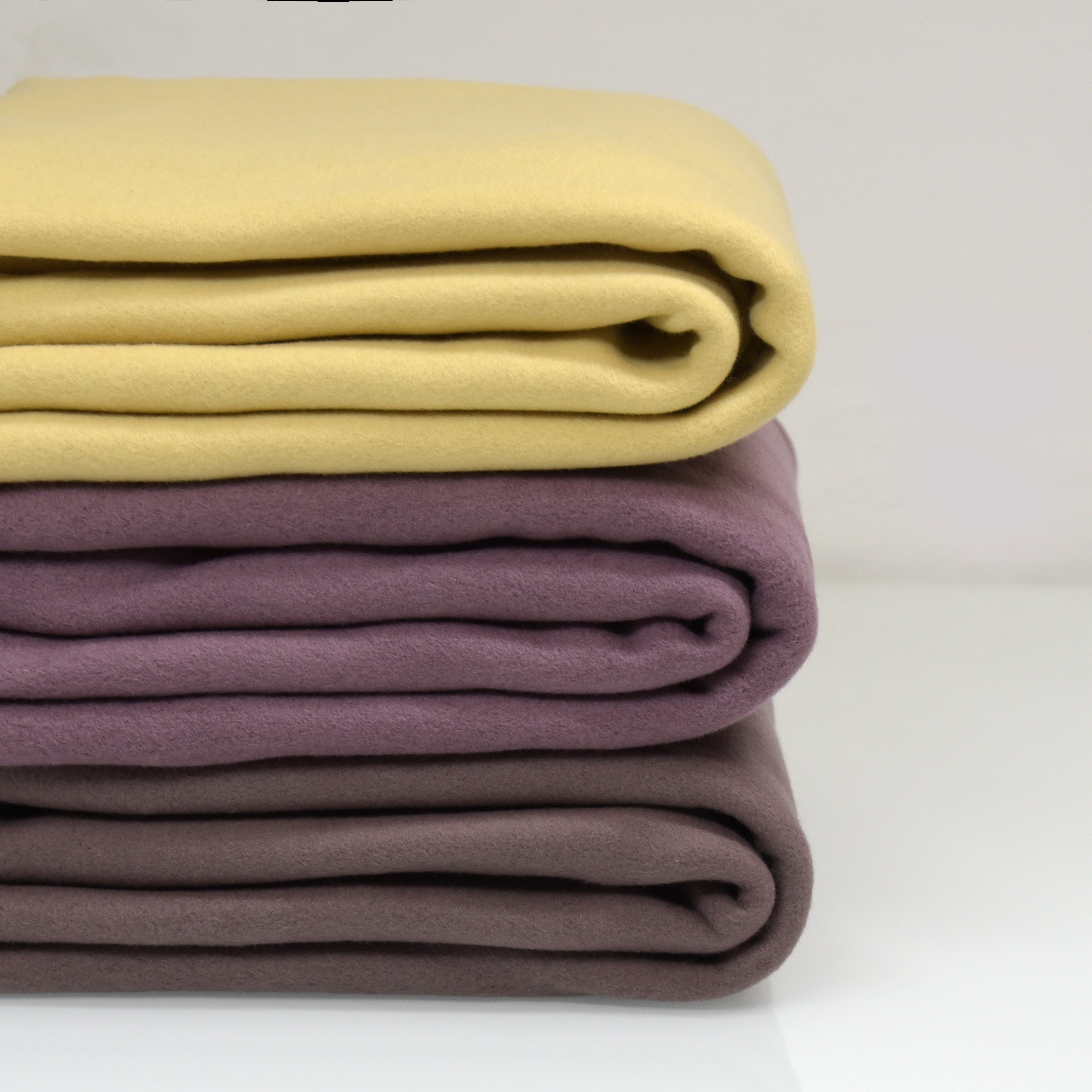 0,5m Bio-Baumwollfleece dusty brown