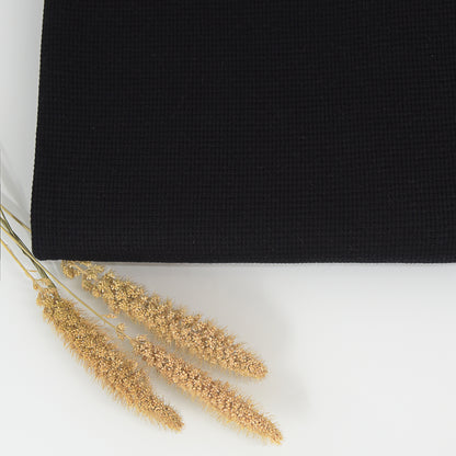 0,5m Ökotex 100 - Waffel-Jersey black