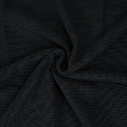 0,5m Ökotex 100 - Waffel-Jersey black