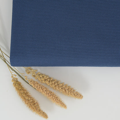 0,5m Ökotex 100 - Waffel-Jersey blue