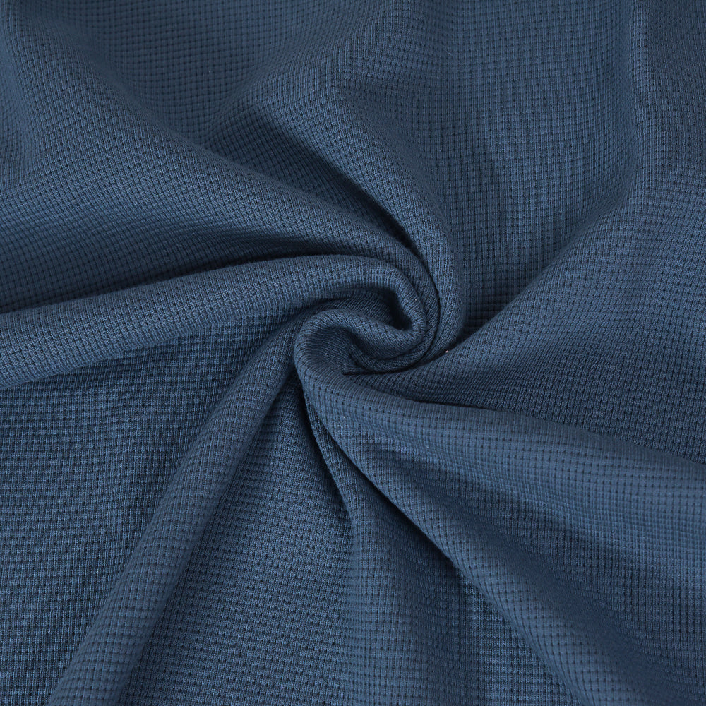 0,5m Ökotex 100 - Waffel-Jersey blue