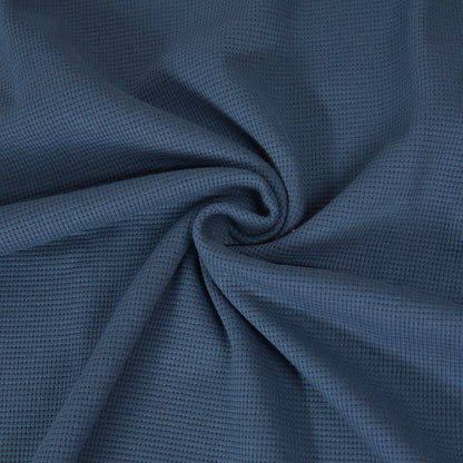 0,5m Ökotex 100 - Waffel-Jersey blue