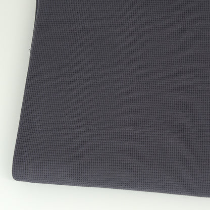 0,5m Ökotex 100 - Waffel-Jersey dark grey