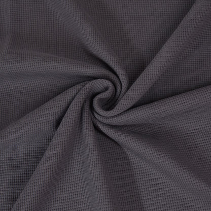 0,5m Ökotex 100 - Waffel-Jersey dark grey