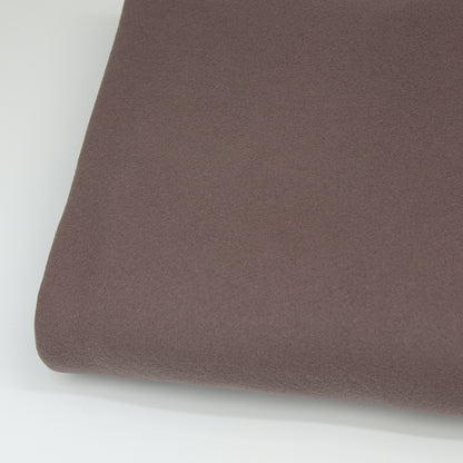 0,5m Bio-Baumwollfleece dusty brown