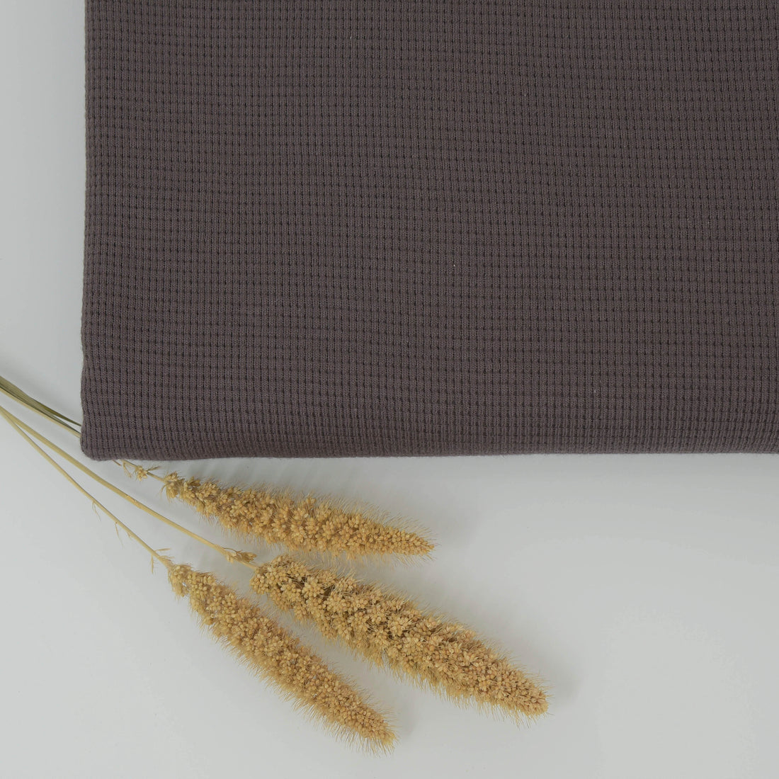 0,5m Ökotex 100 - Waffel-Jersey dusty brown