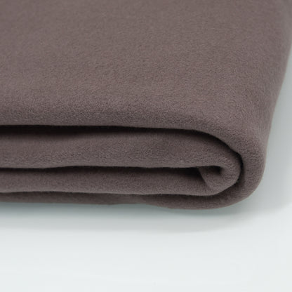 0,5m Bio-Baumwollfleece dusty brown