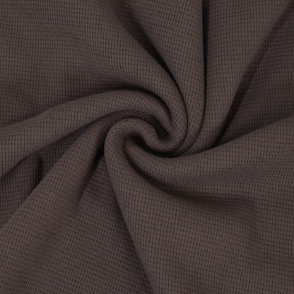 0,5m Ökotex 100 - Waffel-Jersey dusty brown