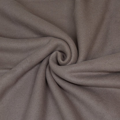 0,5m Bio-Baumwollfleece dusty brown