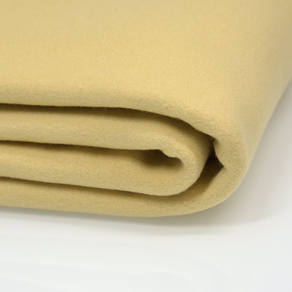 0,5m Bio-Baumwollfleece dusty yellow