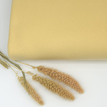 0,5m Bio-Baumwollfleece dusty yellow