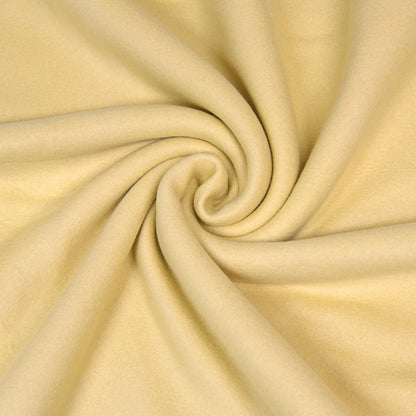 0,5m Bio-Baumwollfleece dusty yellow