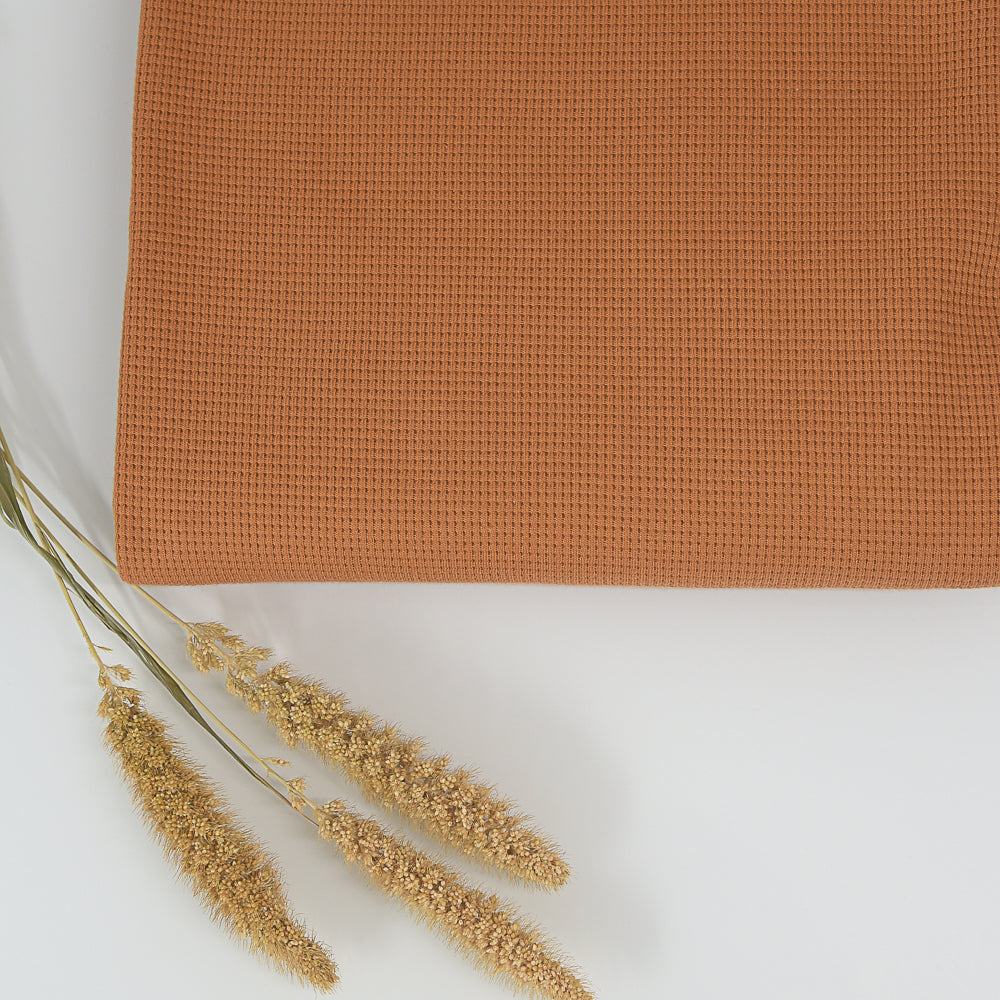 0,5m Ökotex 100 - Waffel-Jersey honey bear