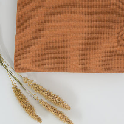 0,5m Ökotex 100 - Waffel-Jersey honey bear