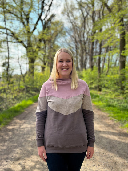 0,5m Ökotex 100 - Ripp-Jersey dusty brown