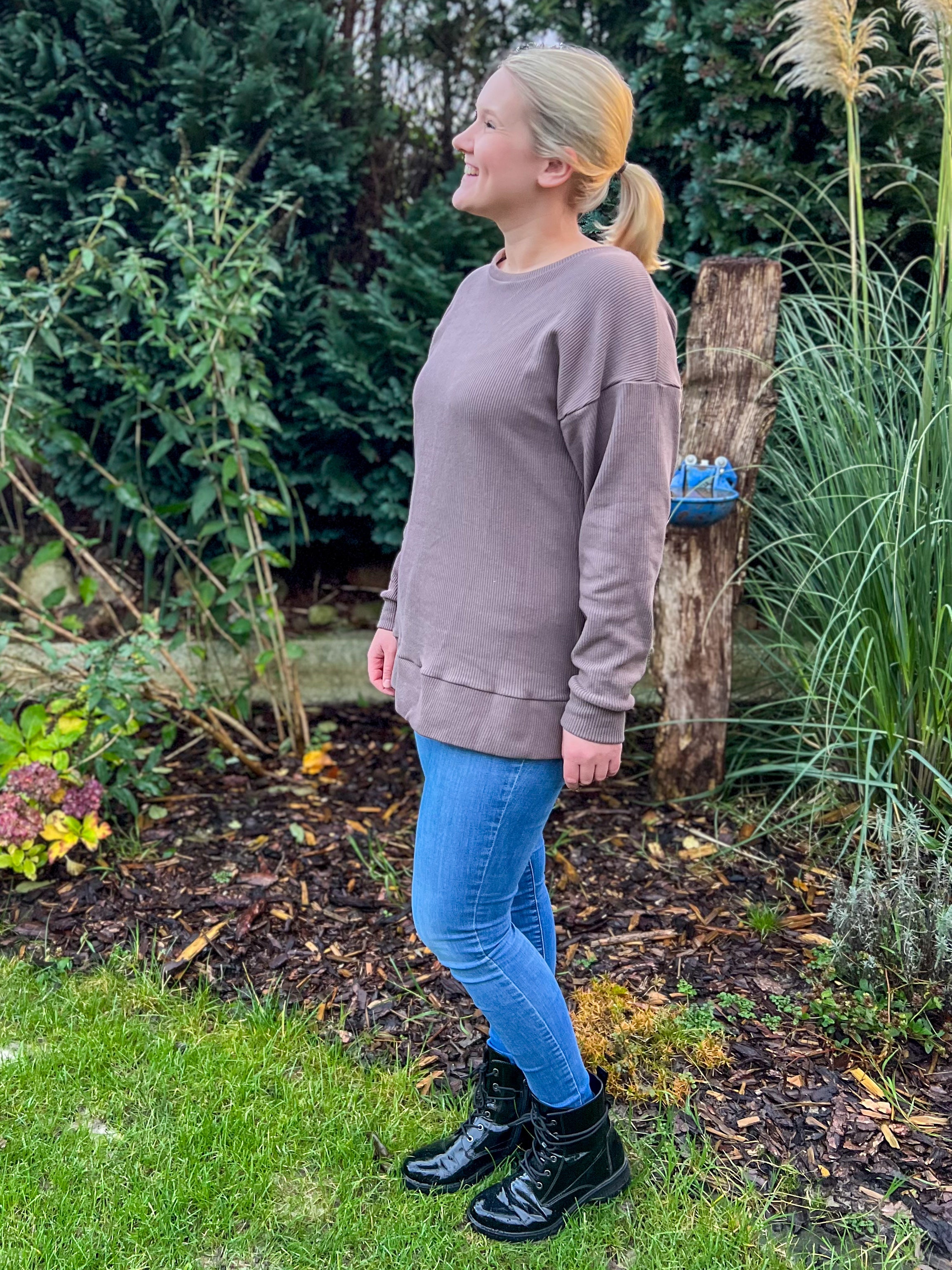 0,5m Strickliebe Ökotex dusty brown