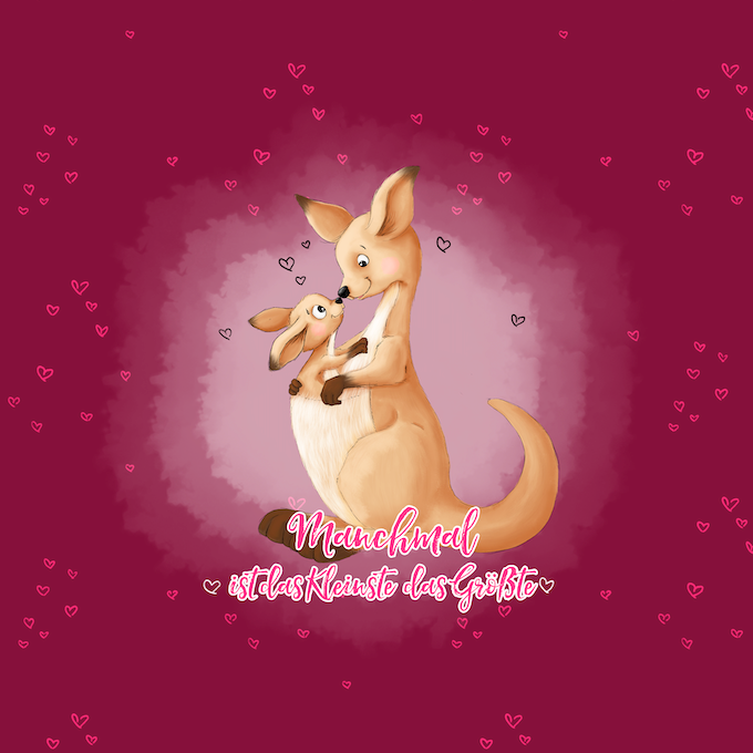 Bio-Sommersweat Känguru berry 