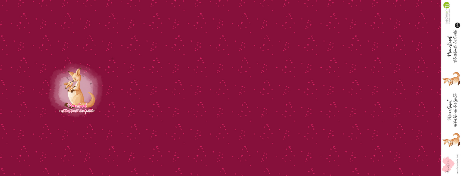 Bio-Sommersweat Känguru berry 