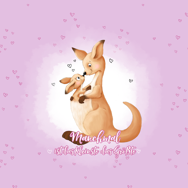 Bio-Sommersweat Känguru altrosa