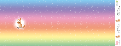Bio-Sommersweat Känguru pastell-rainbow 