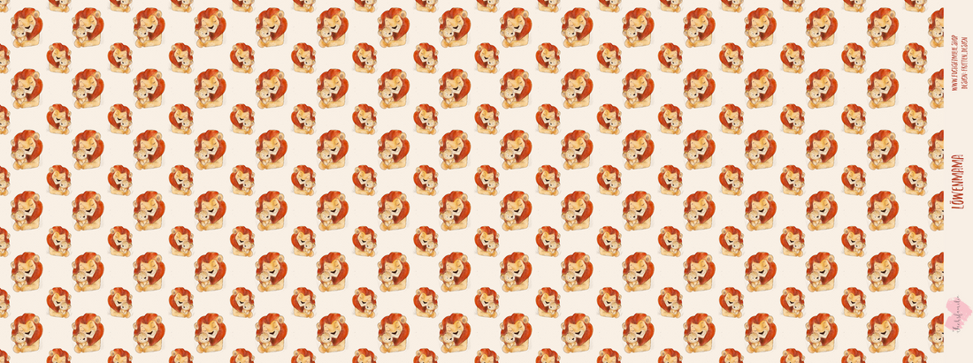 0,5m Bio-Canvas Löwenmama AOP