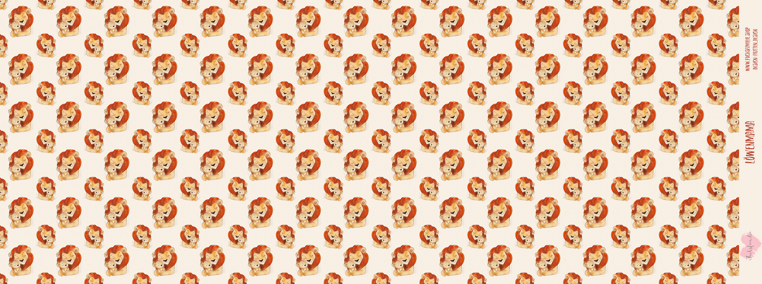 0,5m Bio-Canvas Löwenmama AOP