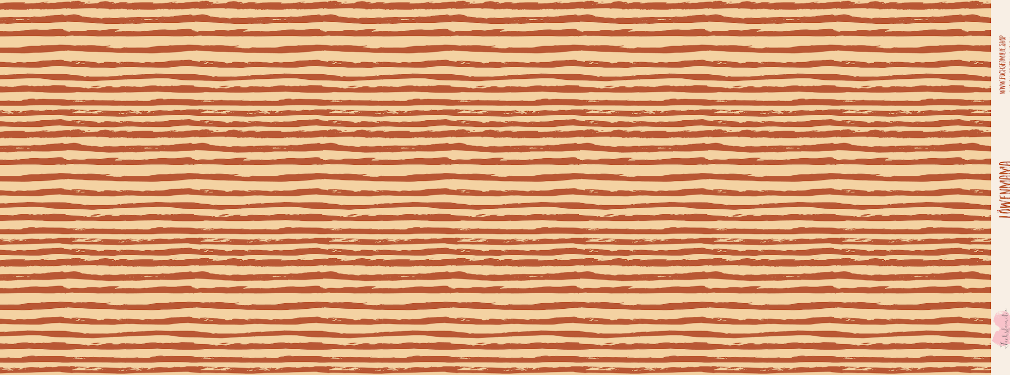 0,5m Bio-Canvas Löwenmama Kombistreifen