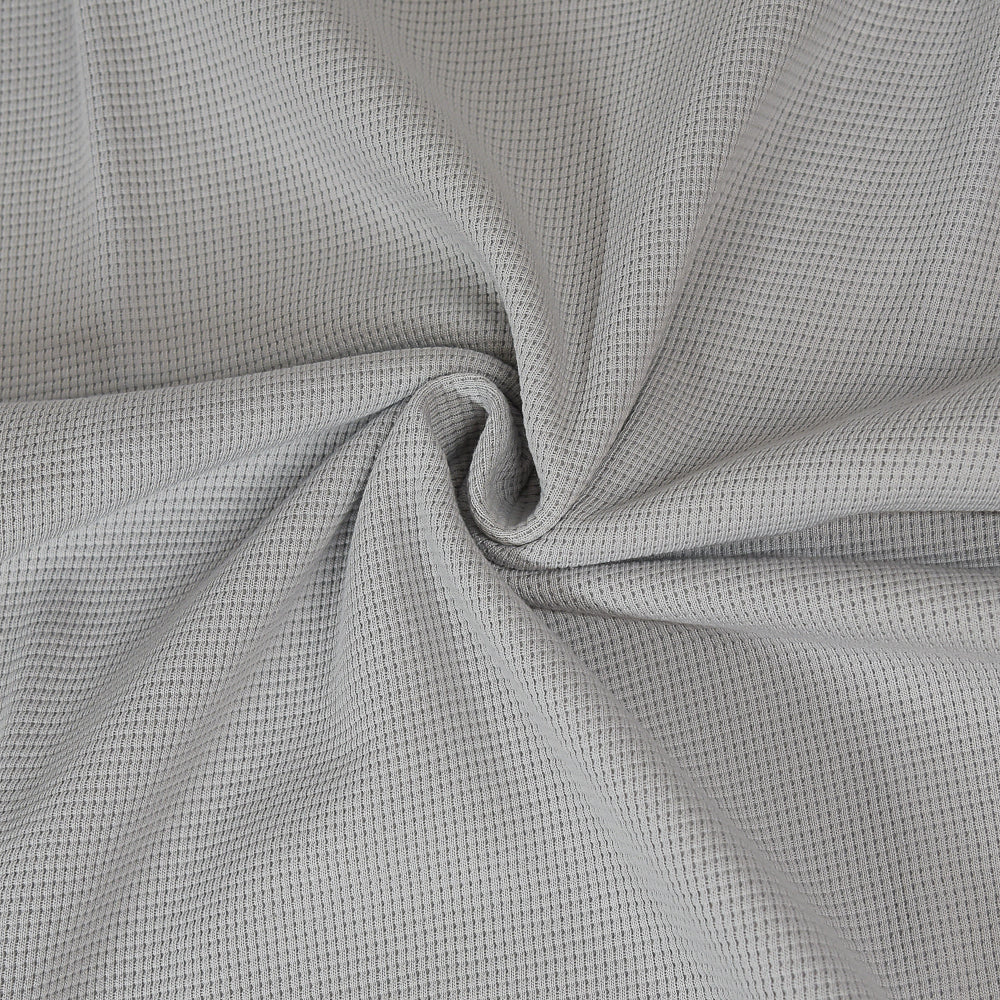 0,5m Ökotex 100 - Waffel-Jersey light grey