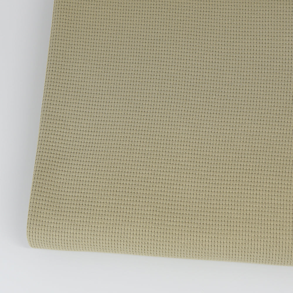 0,5m Ökotex 100 - Waffel-Jersey mud