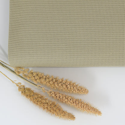 0,5m Ökotex 100 - Waffel-Jersey mud