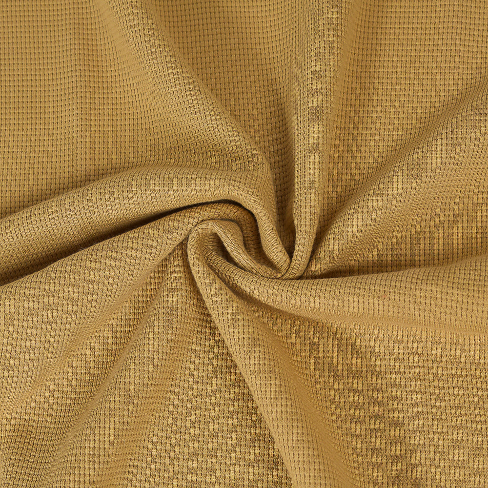 0,5m Ökotex 100 - Waffel-Jersey mustard