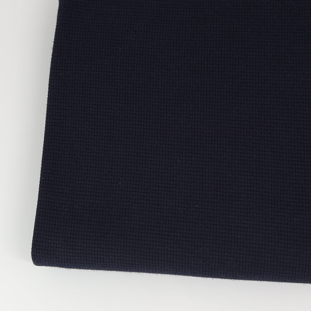 0,5m Ökotex 100 - Waffel-Jersey navy