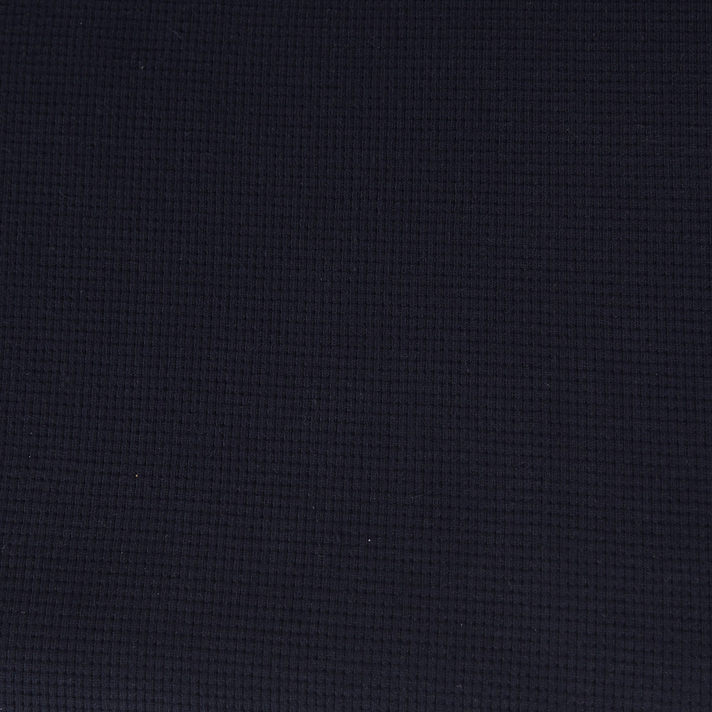 0,5m Ökotex 100 - Waffel-Jersey navy