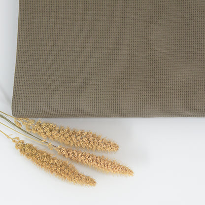 0,5m Ökotex 100 - Waffel-Jersey olive