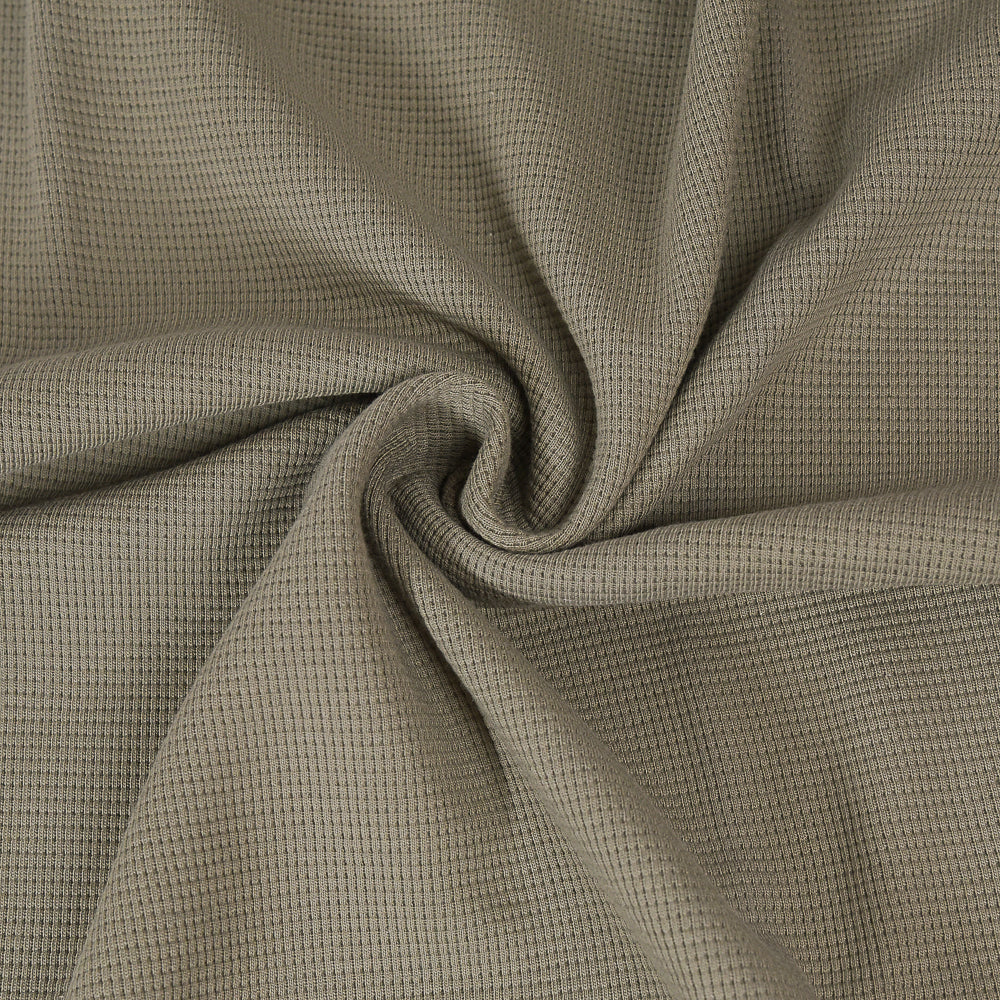 0,5m Ökotex 100 - Waffel-Jersey olive