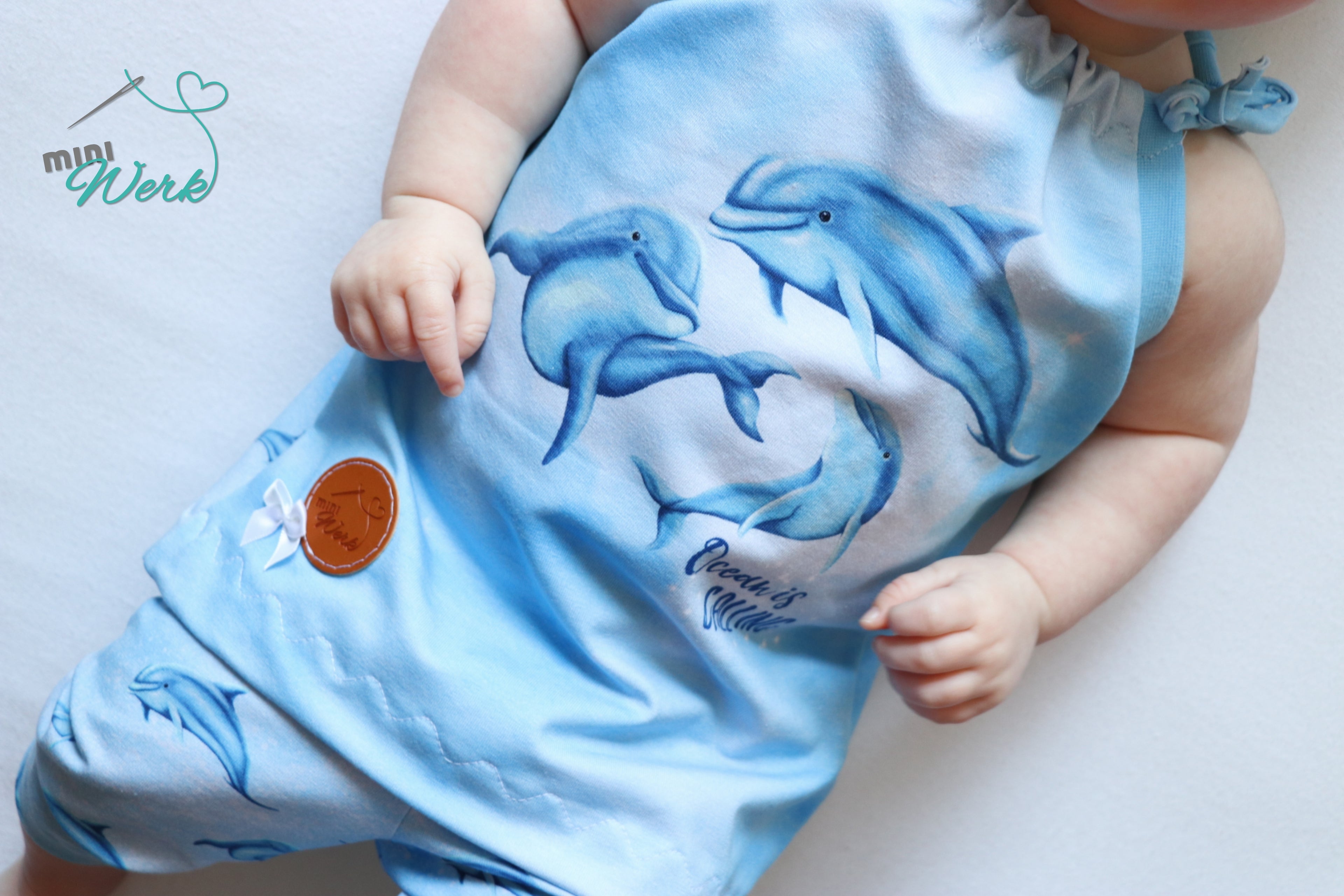 Bio-Jersey "Ocean is calling" babyblau (