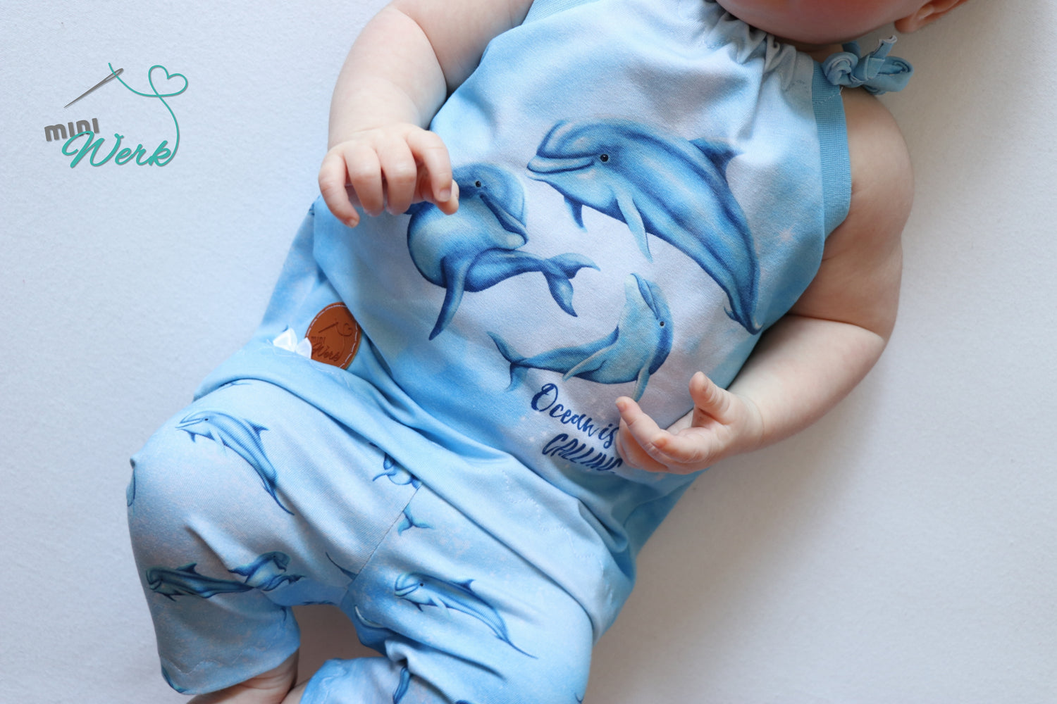 Bio-Jersey "Ocean is calling" babyblau (