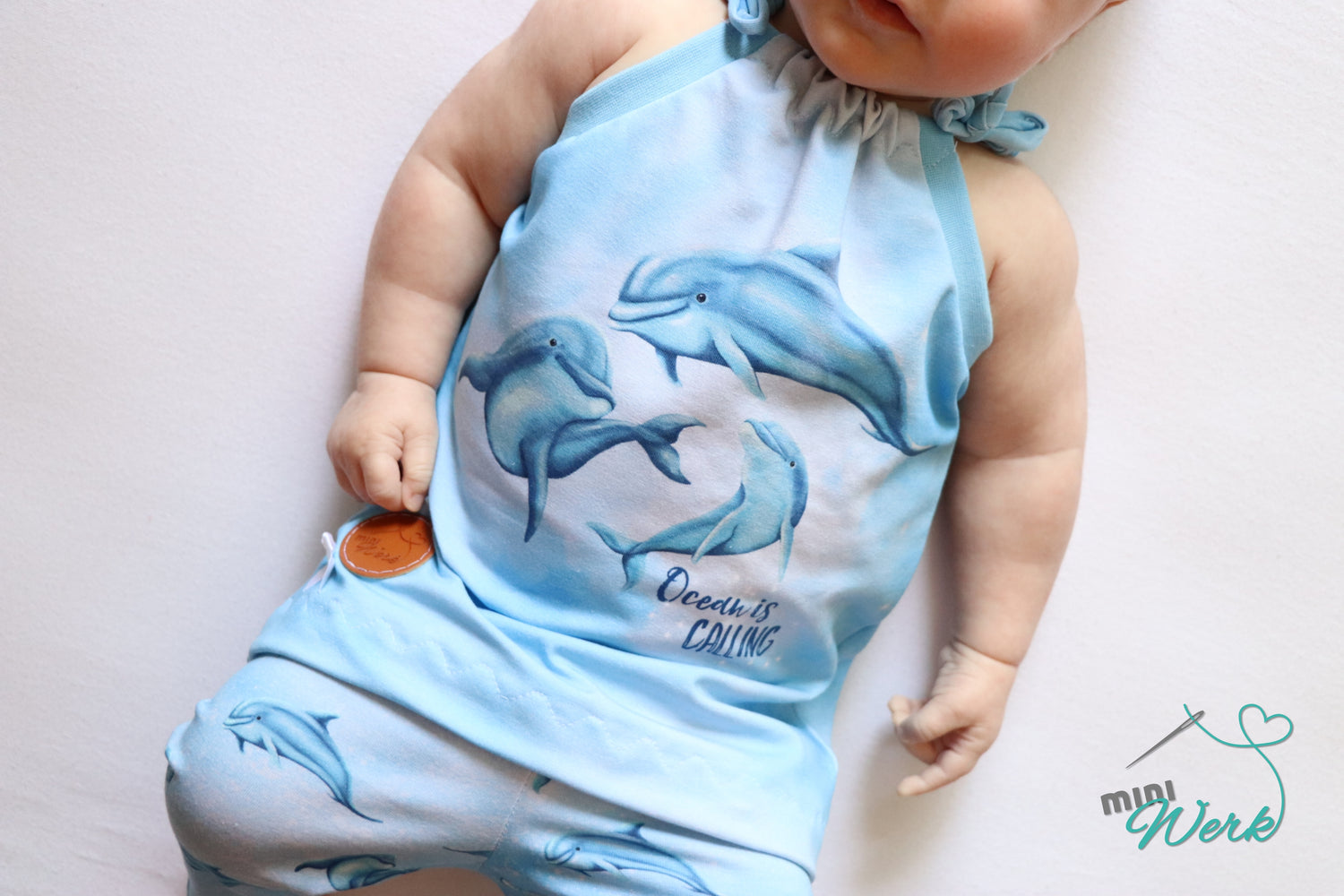 Bio-Jersey "Ocean is calling" babyblau (