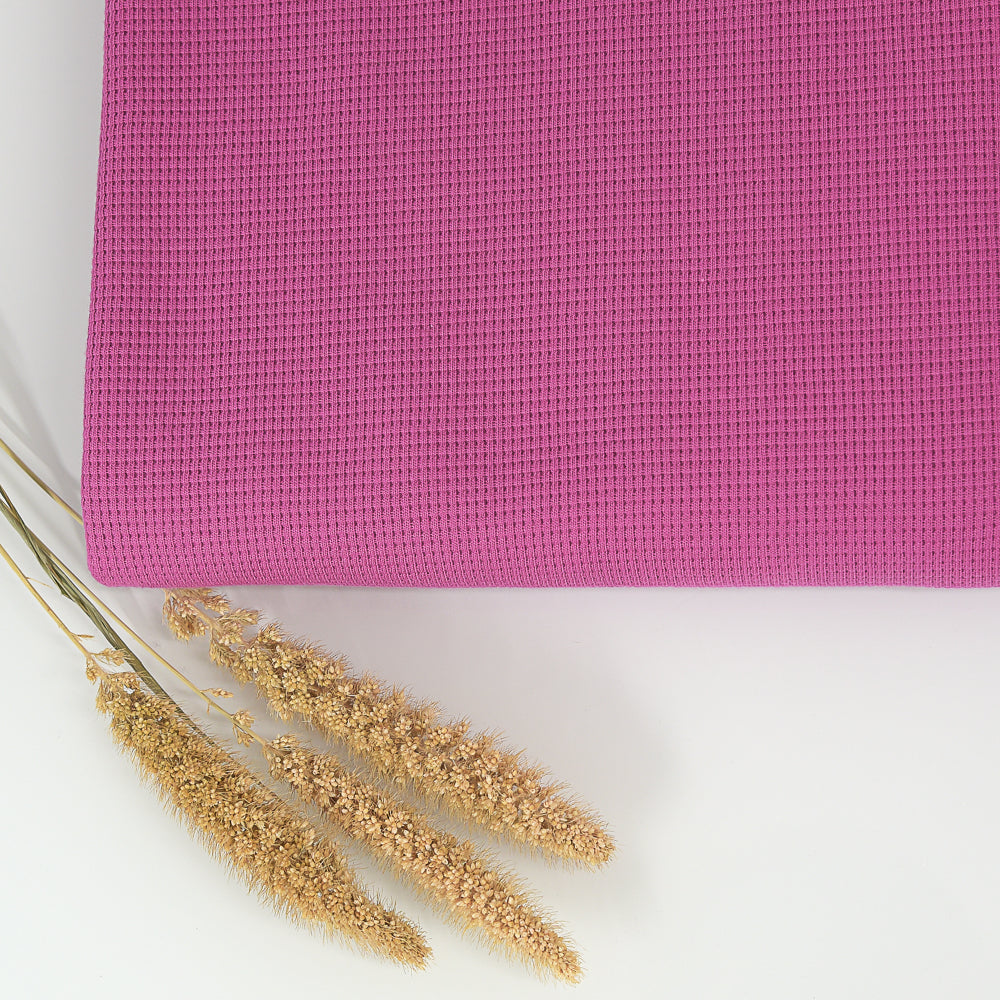 0,5m Ökotex 100 - Waffel-Jersey pink