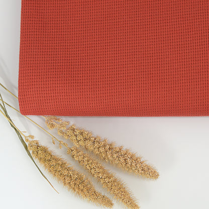 0,5m Ökotex 100 - Waffel-Jersey red pepper