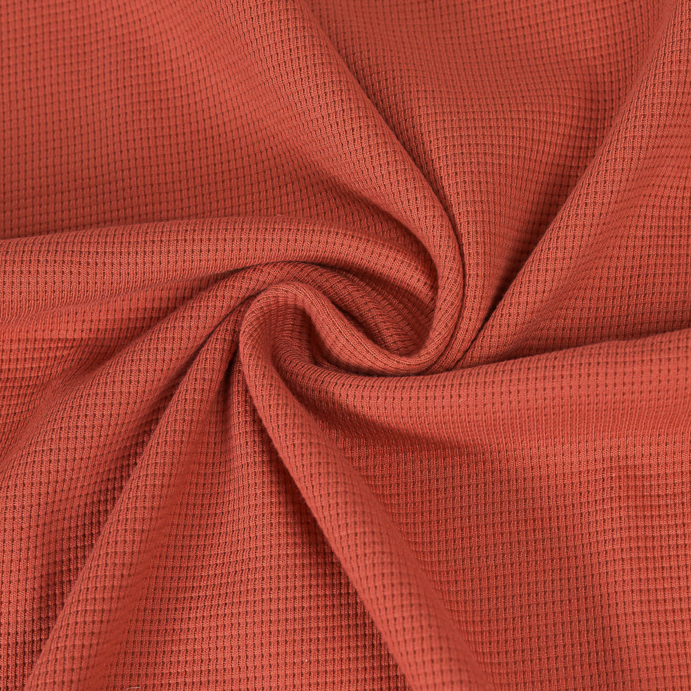 0,5m Ökotex 100 - Waffel-Jersey red pepper