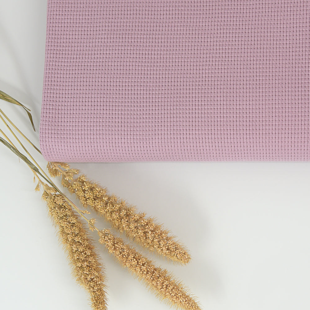 0,5m Ökotex 100 - Waffel-Jersey rose