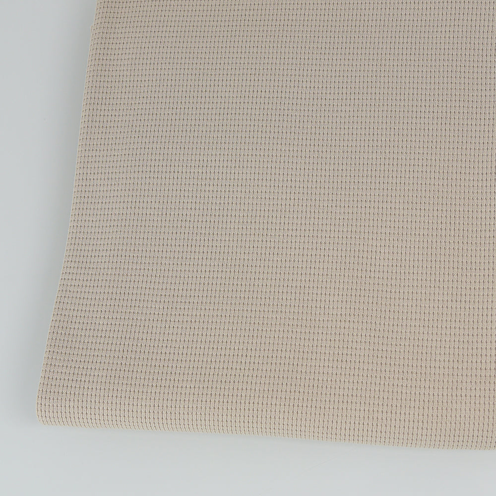 0,5m Ökotex 100 - Waffel-Jersey sand