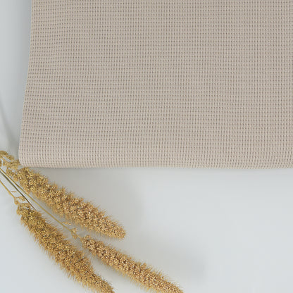 0,5m Ökotex 100 - Waffel-Jersey sand