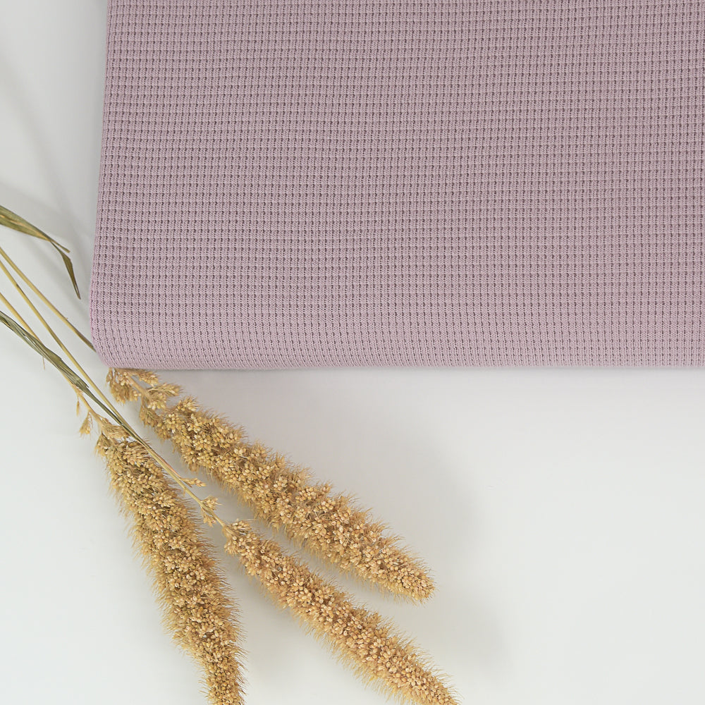 0,5m Ökotex 100 - Waffel-Jersey smoky rose