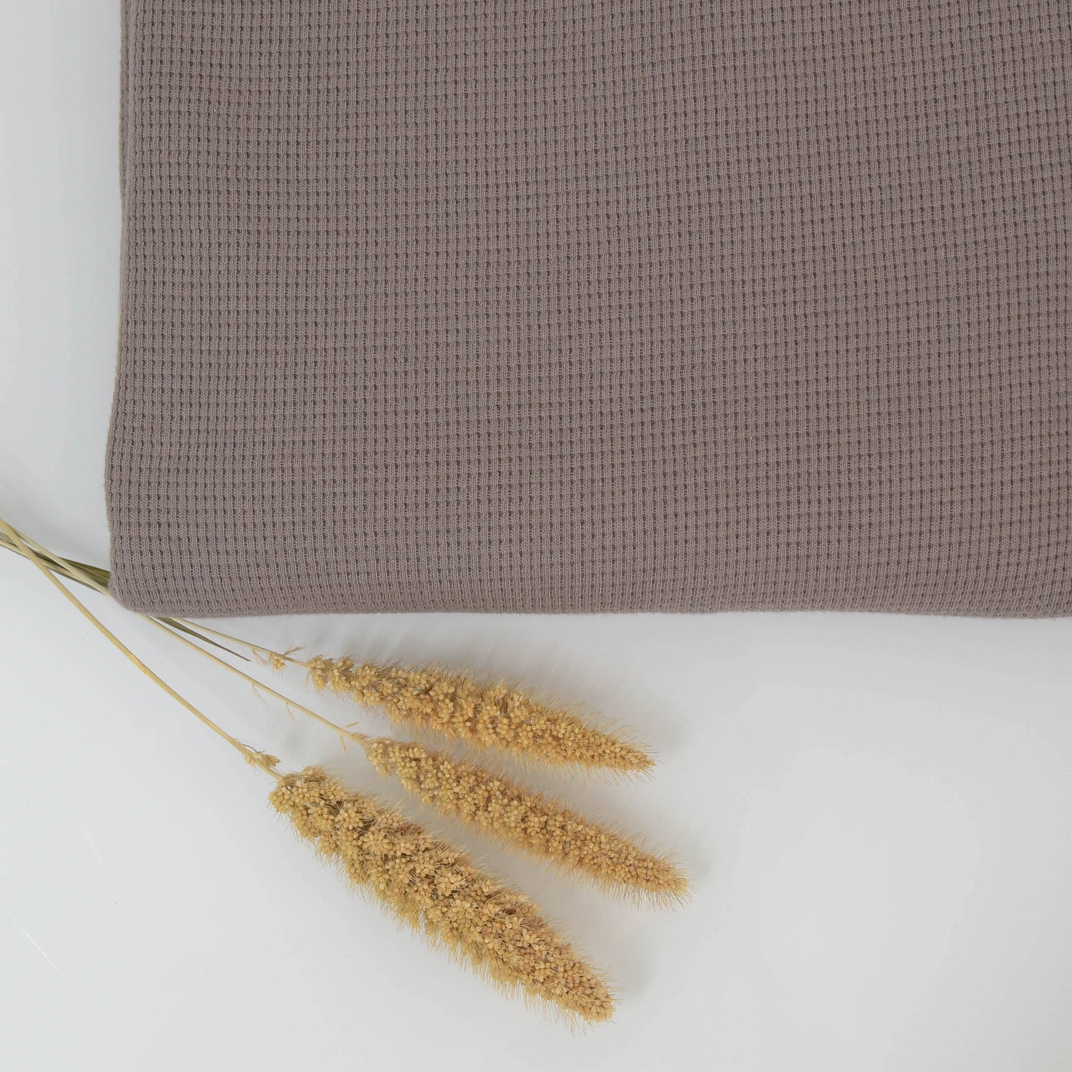0,5m Ökotex 100 - Waffel-Jersey taupe