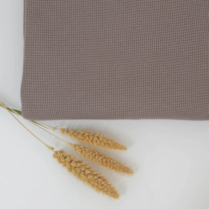 0,5m Ökotex 100 - Waffel-Jersey taupe