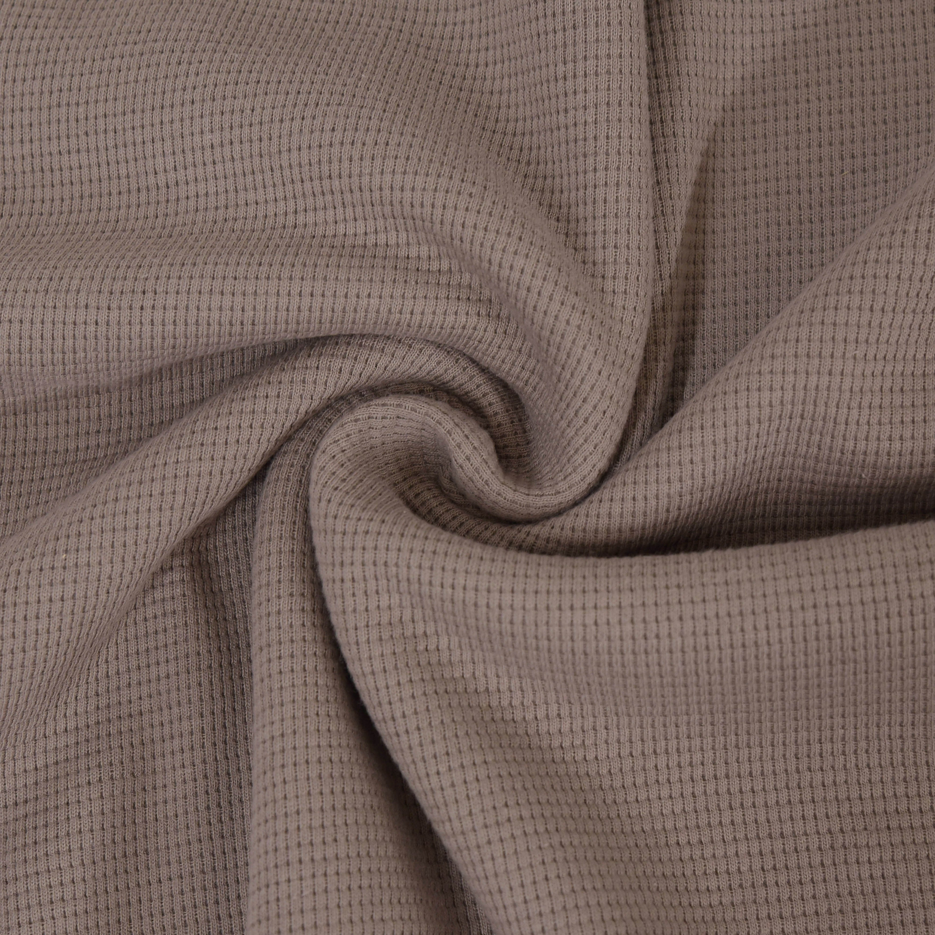 0,5m Ökotex 100 - Waffel-Jersey taupe