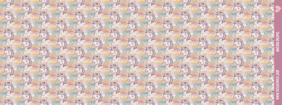 0,5m Bio-Sommersweat Unicorn Dreams AOP